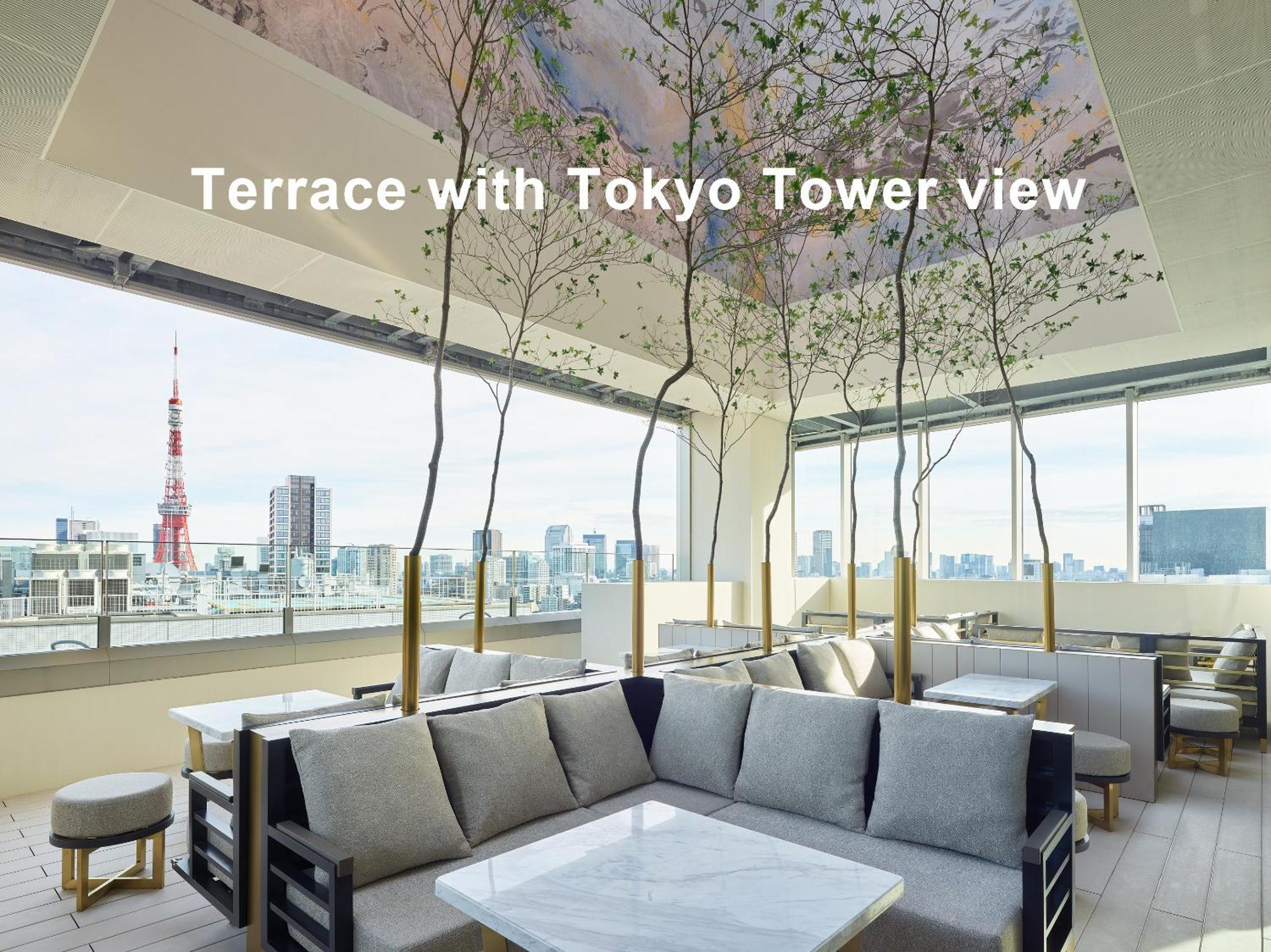 Mitsui Garden Hotel Roppongi Tokyo Premier Eksteriør billede Terrace with Tokyo Tower view
